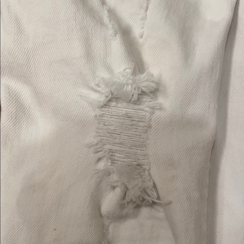 ZARA KIDS WHITE RIPPED JEANS - Picture 12 of 13